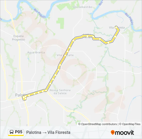 P05 Bus Line Map