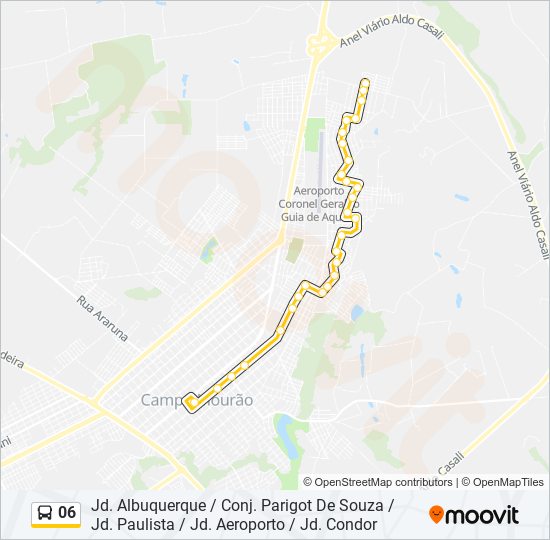 Mapa de 06 de autobús