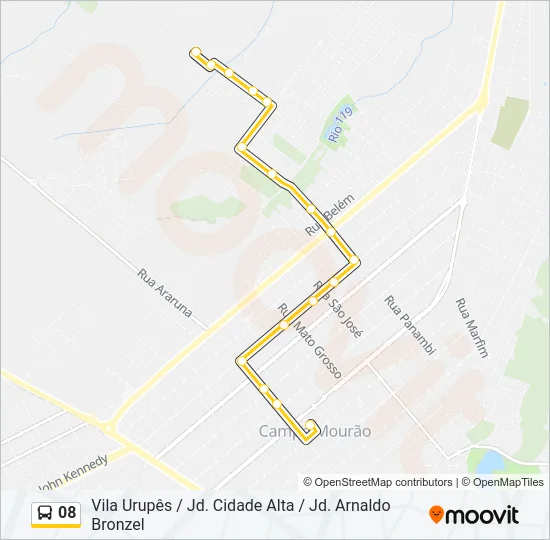 08 Bus Line Map
