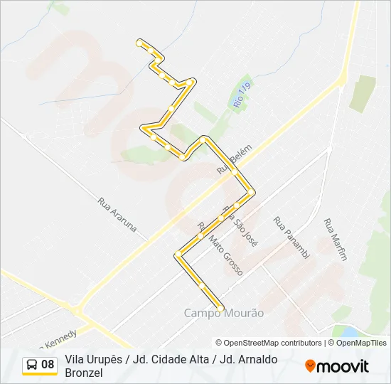 08 Bus Line Map