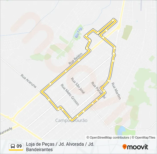 09 Bus Line Map