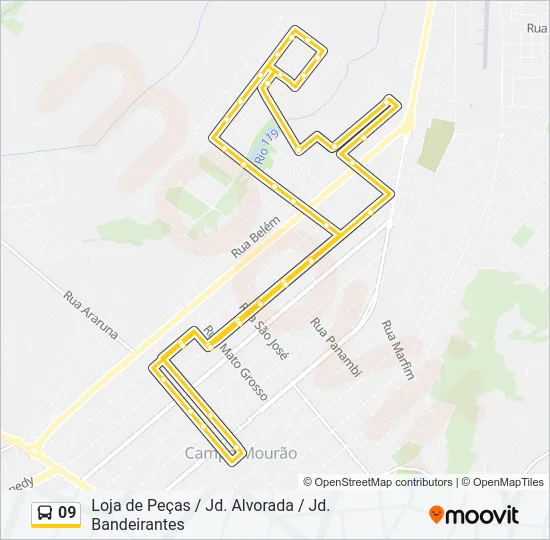 09 Bus Line Map