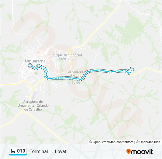 010 Bus Line Map