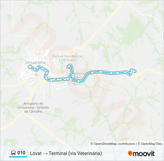 010 Bus Line Map