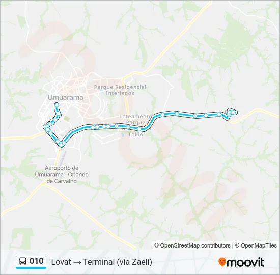 010 Bus Line Map