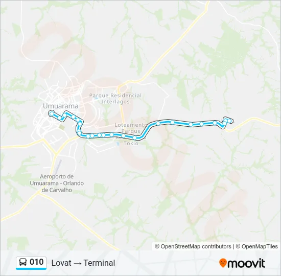 010 Bus Line Map