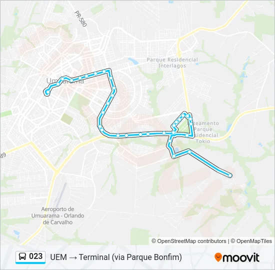 023 Bus Line Map