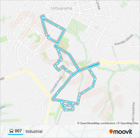 007 Bus Line Map