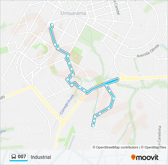 007 Bus Line Map