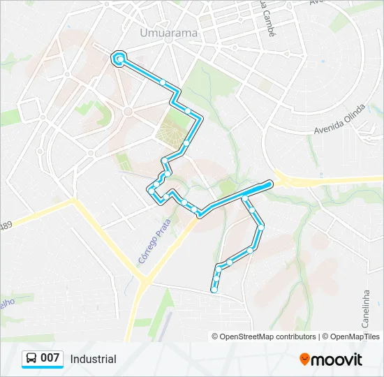 007 Bus Line Map