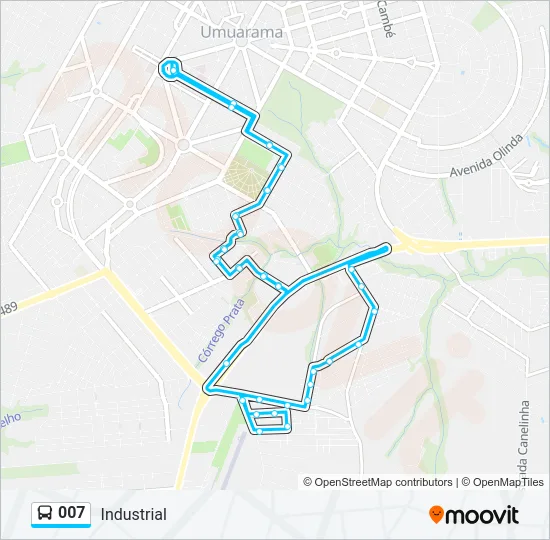 007 Bus Line Map
