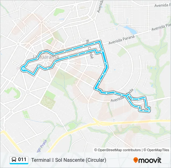 011 Bus Line Map