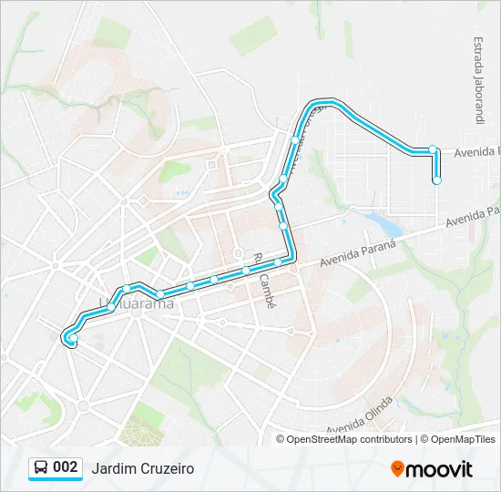 002 Bus Line Map