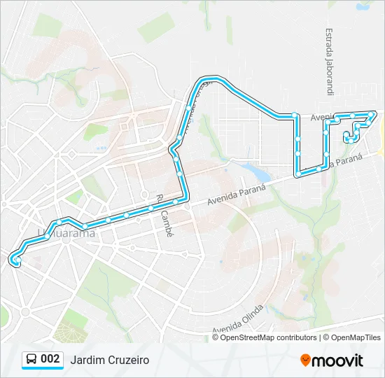 002 Bus Line Map