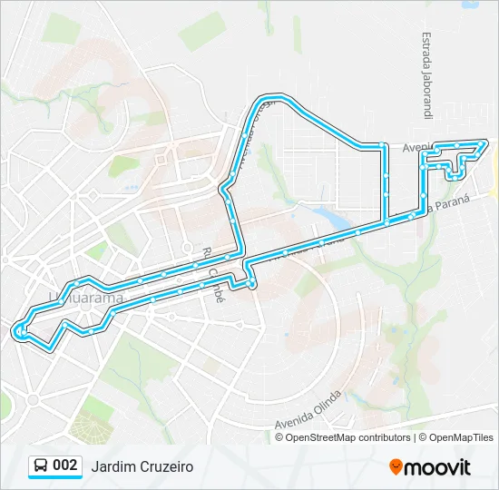 002 Bus Line Map