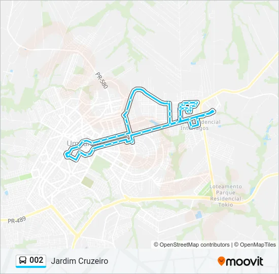 002 Bus Line Map