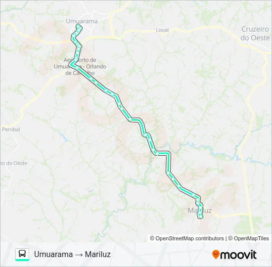 1531-540 Bus Line Map