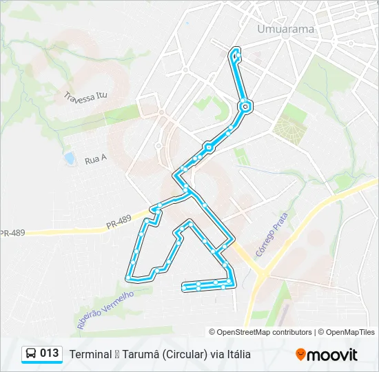 013 Bus Line Map
