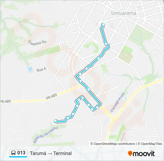 013 Bus Line Map