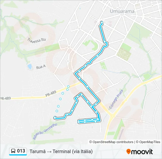 013 Bus Line Map