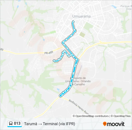 013 Bus Line Map