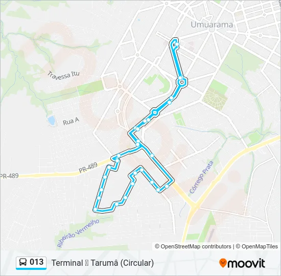 013 Bus Line Map
