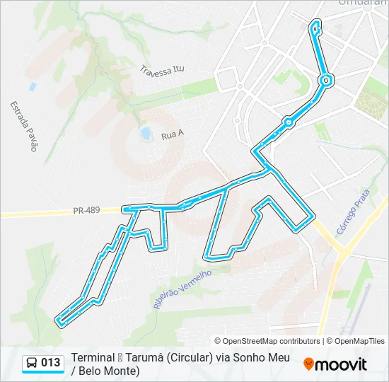 013 Bus Line Map