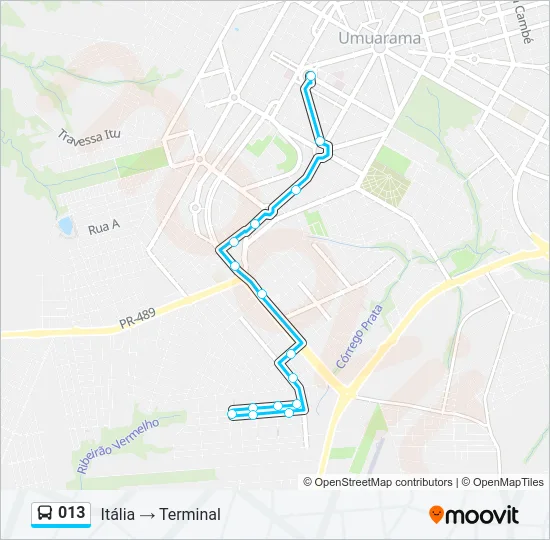 013 Bus Line Map