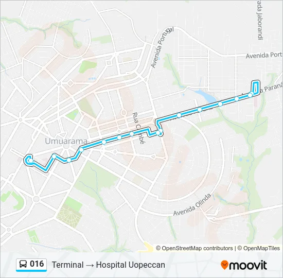 016 Bus Line Map