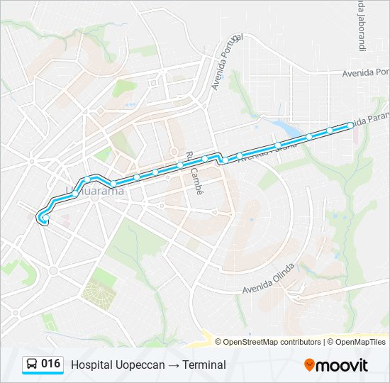 016 bus Line Map