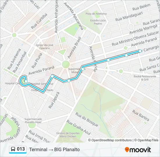 013 Bus Line Map