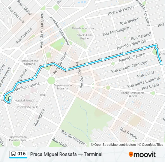 016 Bus Line Map