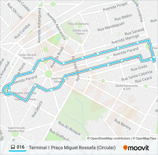 016 Bus Line Map