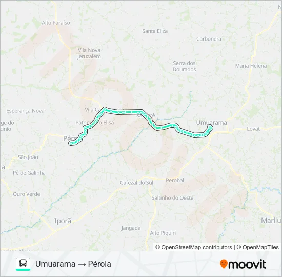 1530-500 Bus Line Map