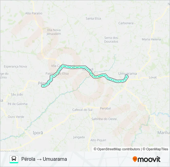 1530-500 Bus Line Map