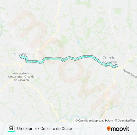 1532-500 Bus Line Map
