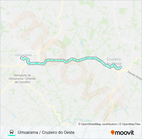 1532-500 Bus Line Map