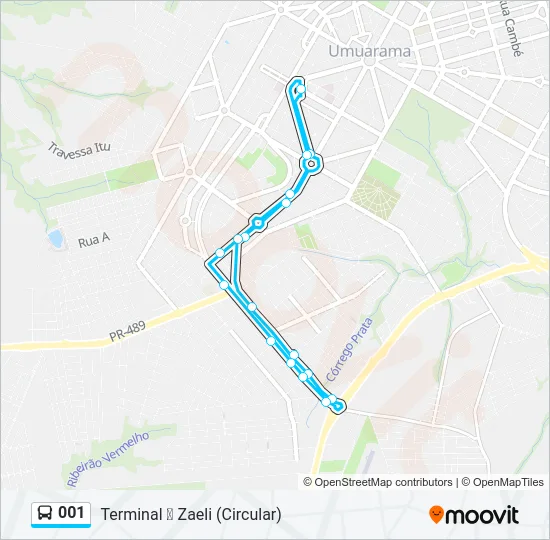 001 Bus Line Map