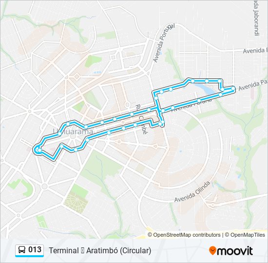 013 bus Line Map