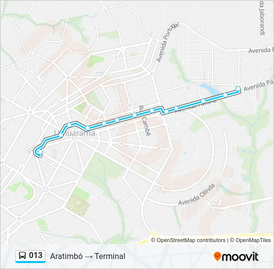 013 Bus Line Map