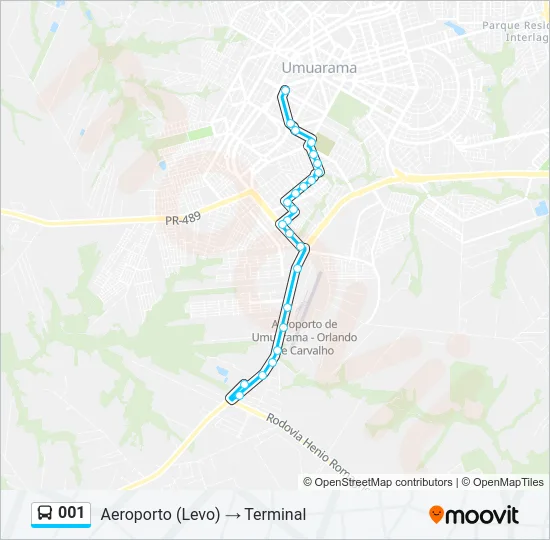 001 Bus Line Map