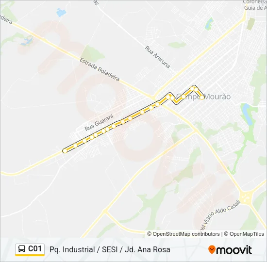 C01 Bus Line Map