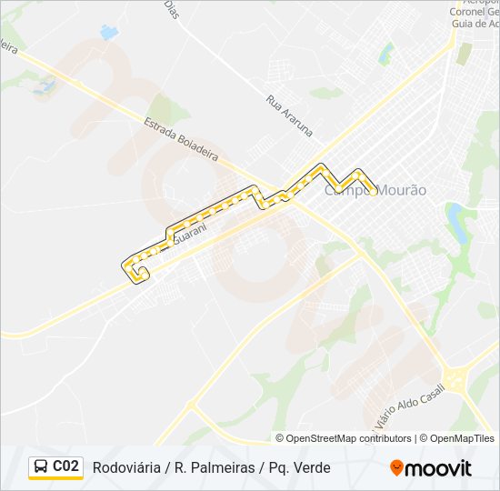 C02 Bus Line Map