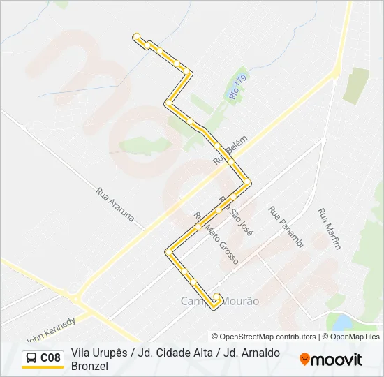C08 Bus Line Map