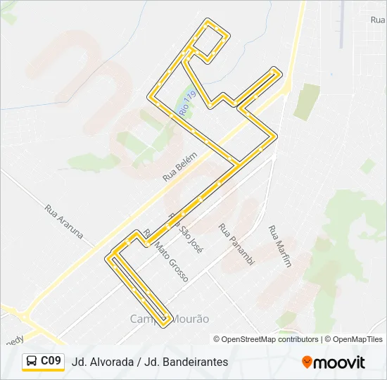 C09 Bus Line Map