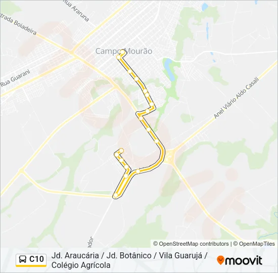 C10 Bus Line Map