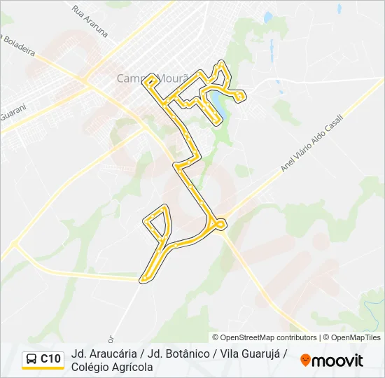 C10 Bus Line Map