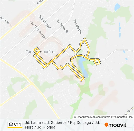 C11 Bus Line Map