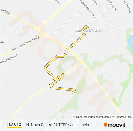 C12 Bus Line Map