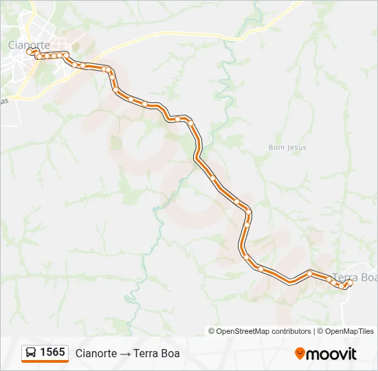 1565 Bus Line Map